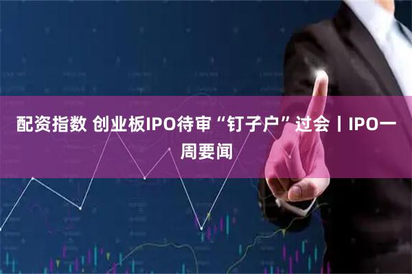 配资指数 创业板IPO待审“钉子户”过会丨IPO一周要闻